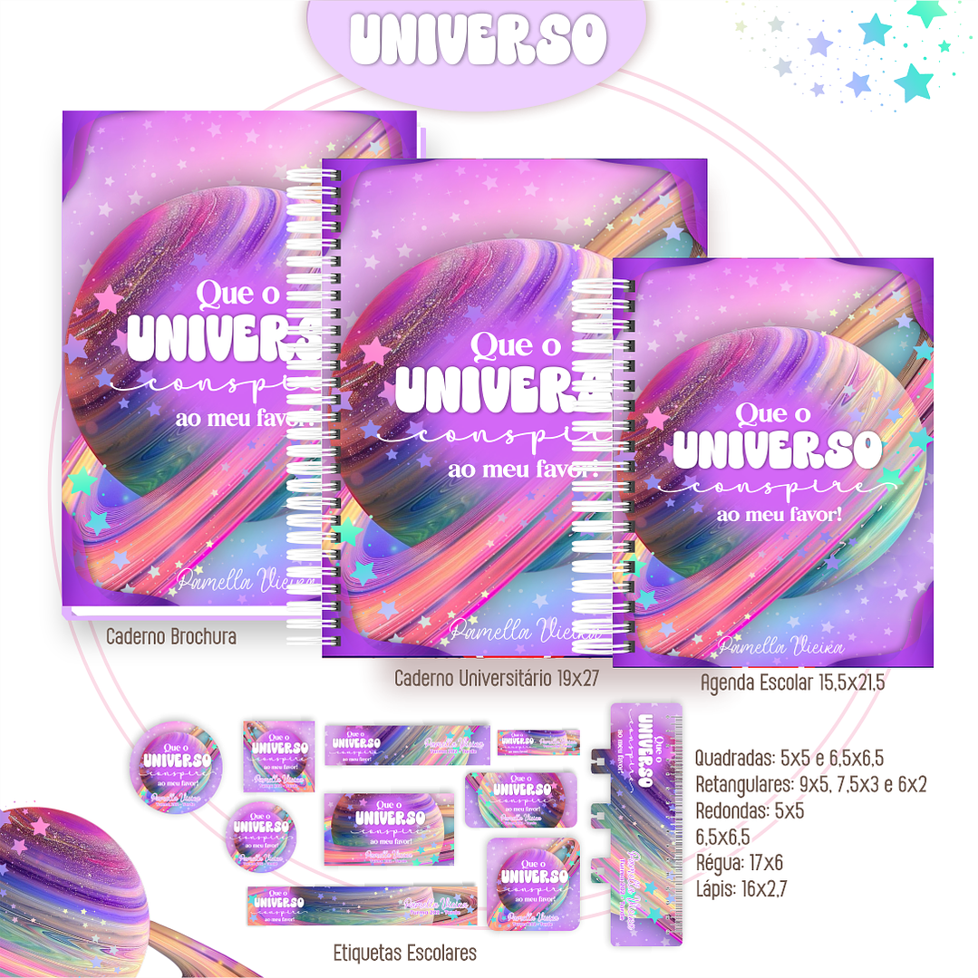 Pack Encadernação 50 Temas Variados - Volta às Aulas  7