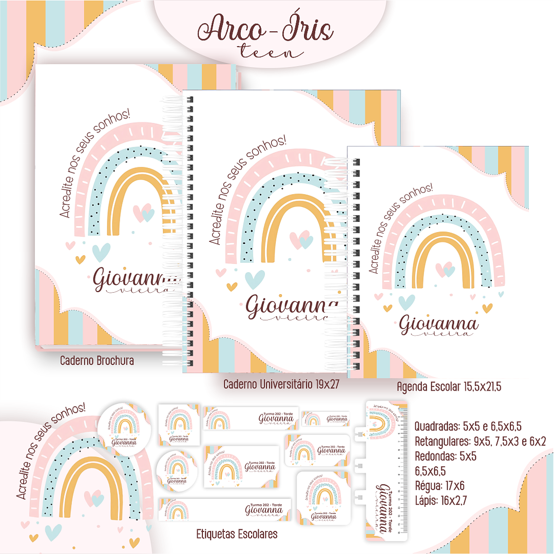 Pack Encadernação 50 Temas Variados - Volta às Aulas  21