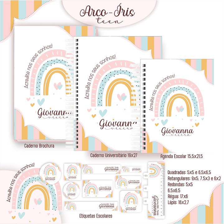 Pack Encadernação 50 Temas Variados - Volta às Aulas  21