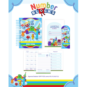 Encadernação Numberblocks - Volta às Aulas