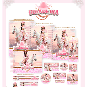 Kit Digital Encadernação Boiadeira - Volta às Aulas