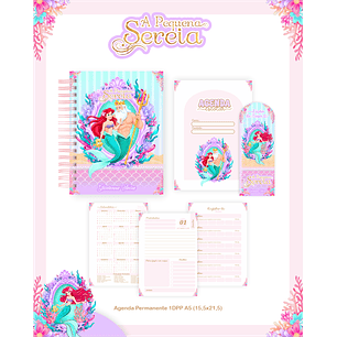 Kit Digital Encadernação A Pequena Sereia - Volta às Aulas