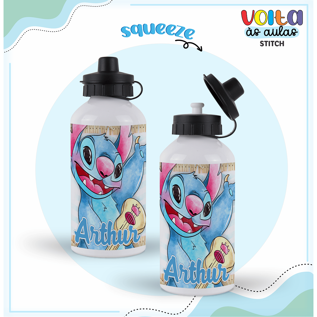 Kit Digital Encadernação Stitch Menino - Volta às Aulas 11