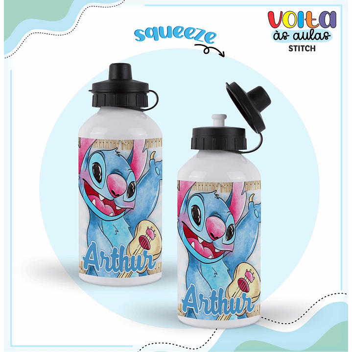 Kit Digital Encadernação Stitch Menino - Volta às Aulas 11