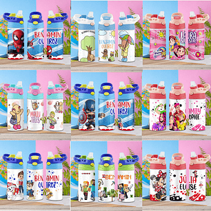 52 Artes para Squeeze Personagens - Arquivo Editável