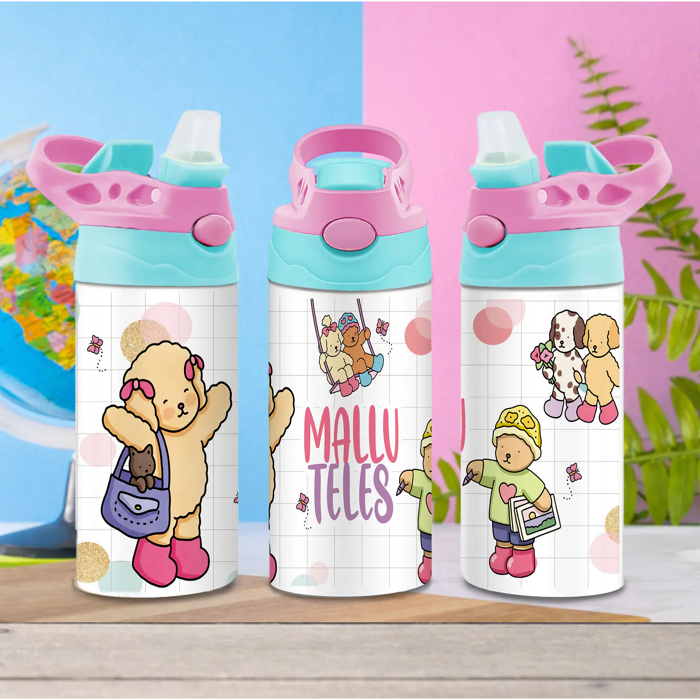 52 Artes para Squeeze Personagens - Arquivo Editável 10