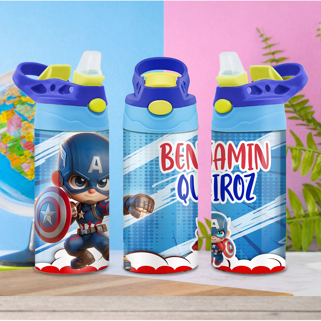 52 Artes para Squeeze Personagens - Arquivo Editável 13