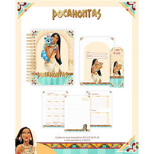 Encadernação Pocahontas - Volta às Aulas Completo