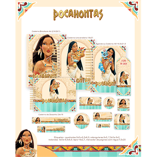 Encadernação Pocahontas - Volta às Aulas Completo