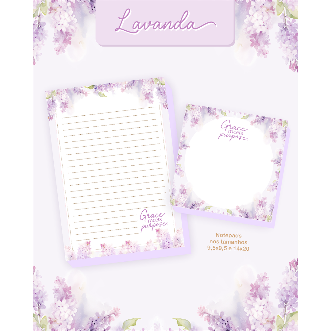 Encadernação Agenda e Planner Lavanda 2026 7