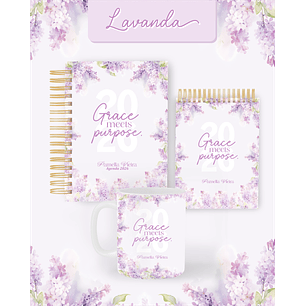 Encadernação Agenda e Planner Lavanda 2026