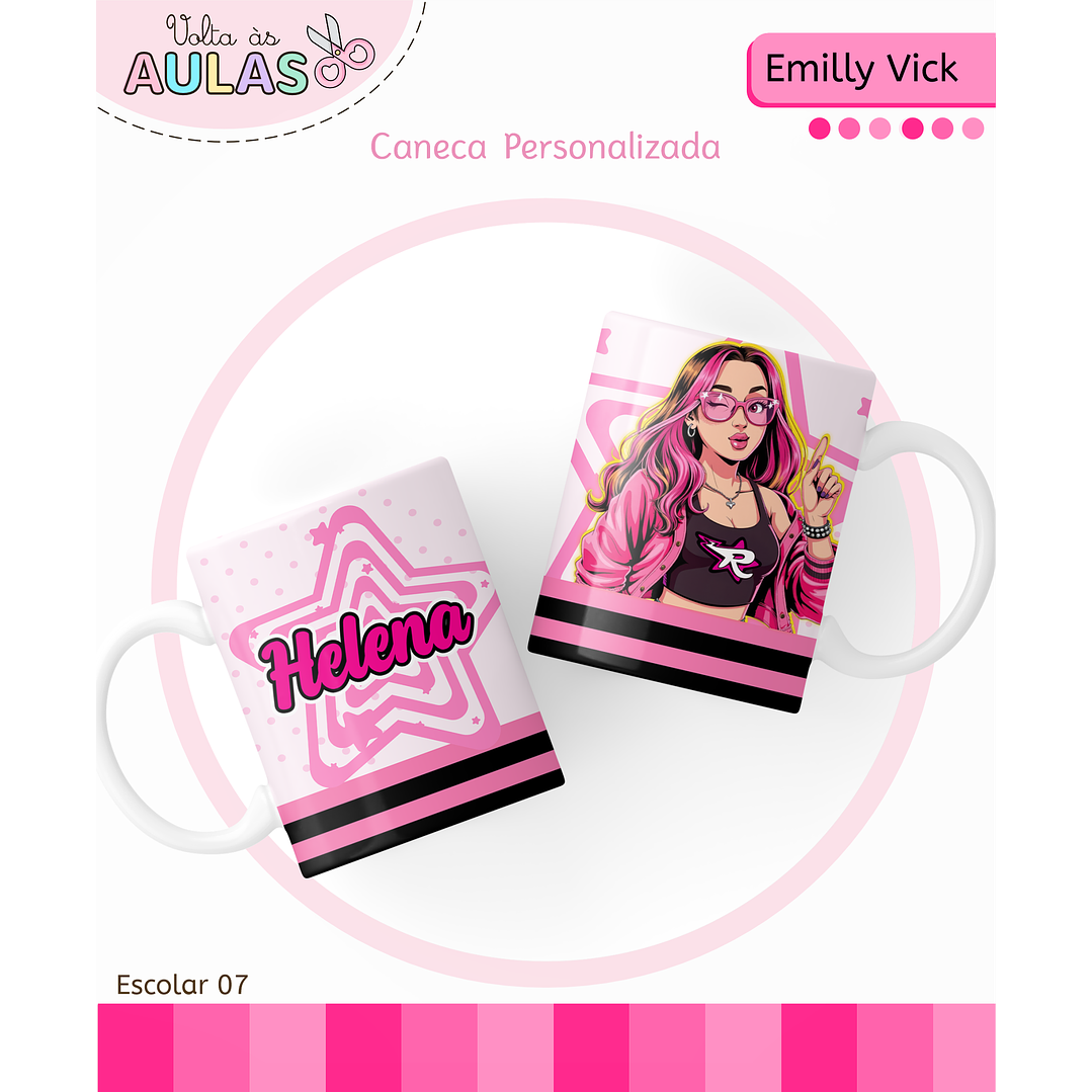 Kit Digital Encadernação Emily Vick - Volta às Aulas 5