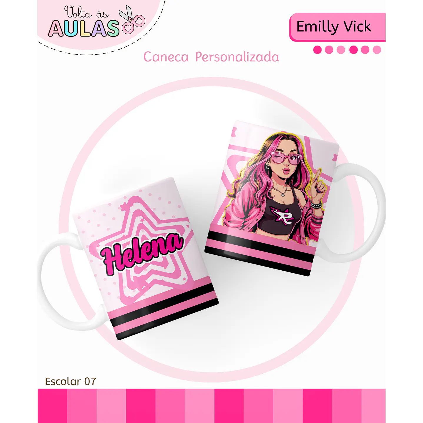 Kit Digital Encadernação Emily Vick - Volta às Aulas 5