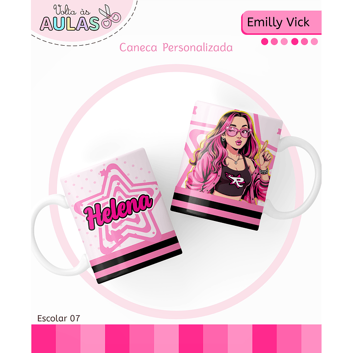 Kit Digital Encadernação Emily Vick - Volta às Aulas 5