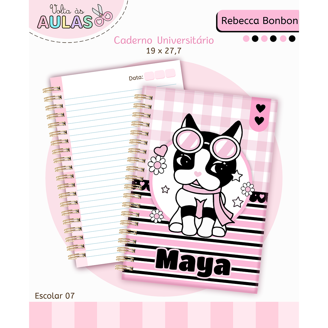 Encadernação Rebecca Bonbon - Volta às Aulas 2