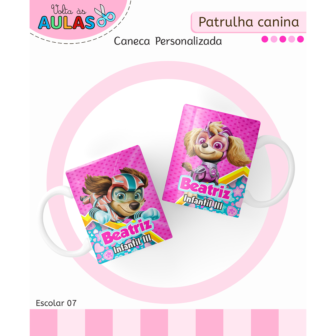 Kit Digital Encadernação Patrulha Canina Menina 10