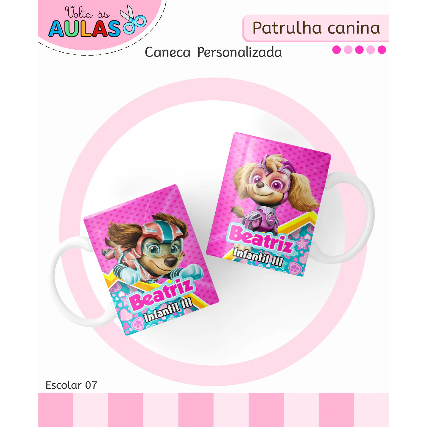 Kit Digital Encadernação Patrulha Canina Menina 10