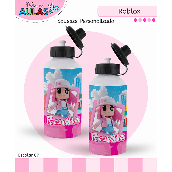 Kit Digital Encadernação Roblox Menina - Volta às Aulas 2