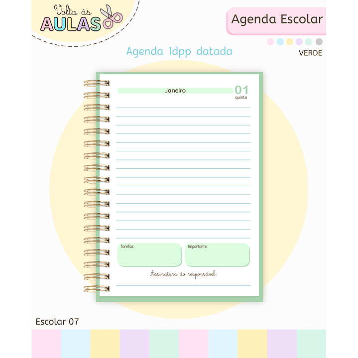 Pack Miolos de Agenda 2026 Datada e Permanente 5