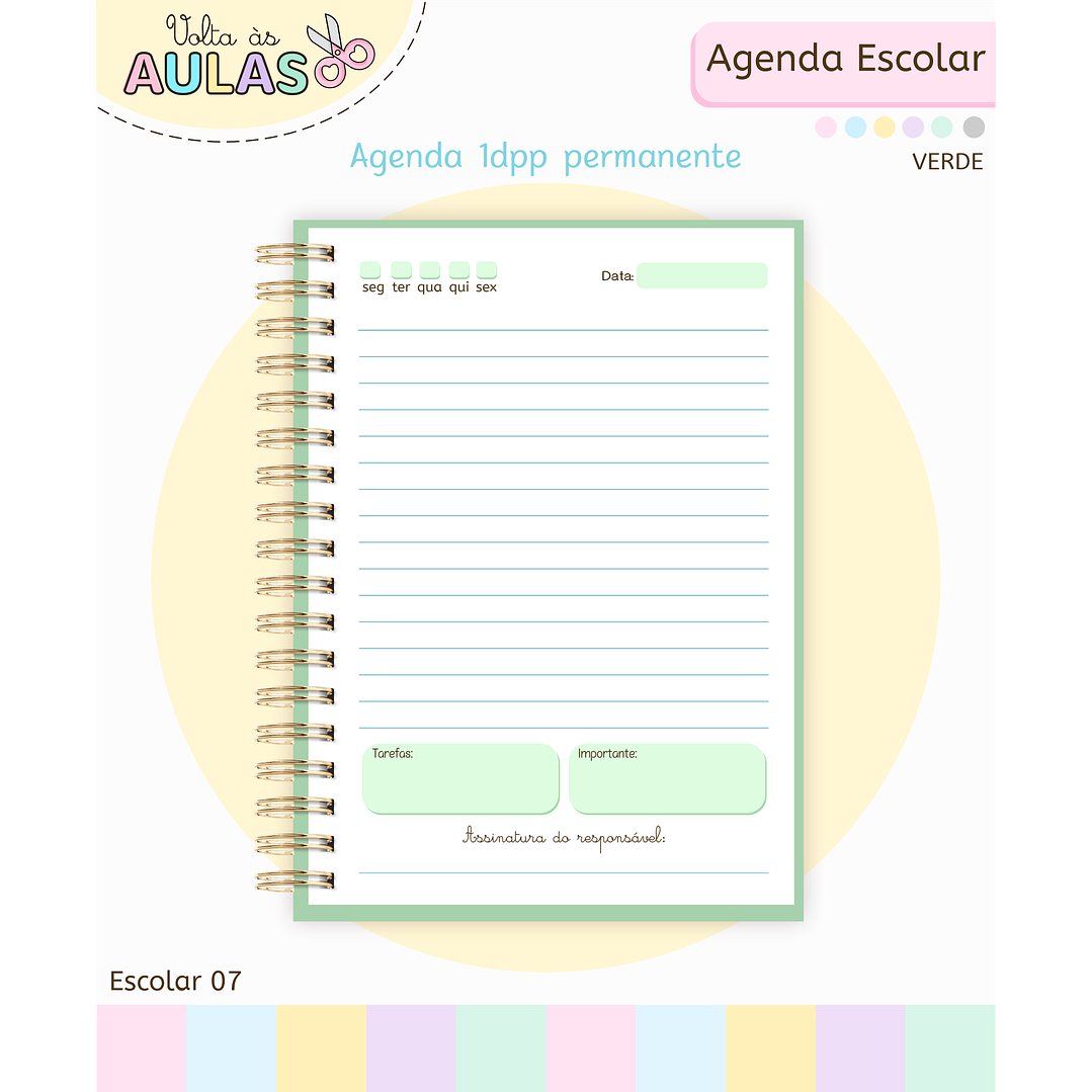 Pack Miolos de Agenda 2026 Datada e Permanente 10