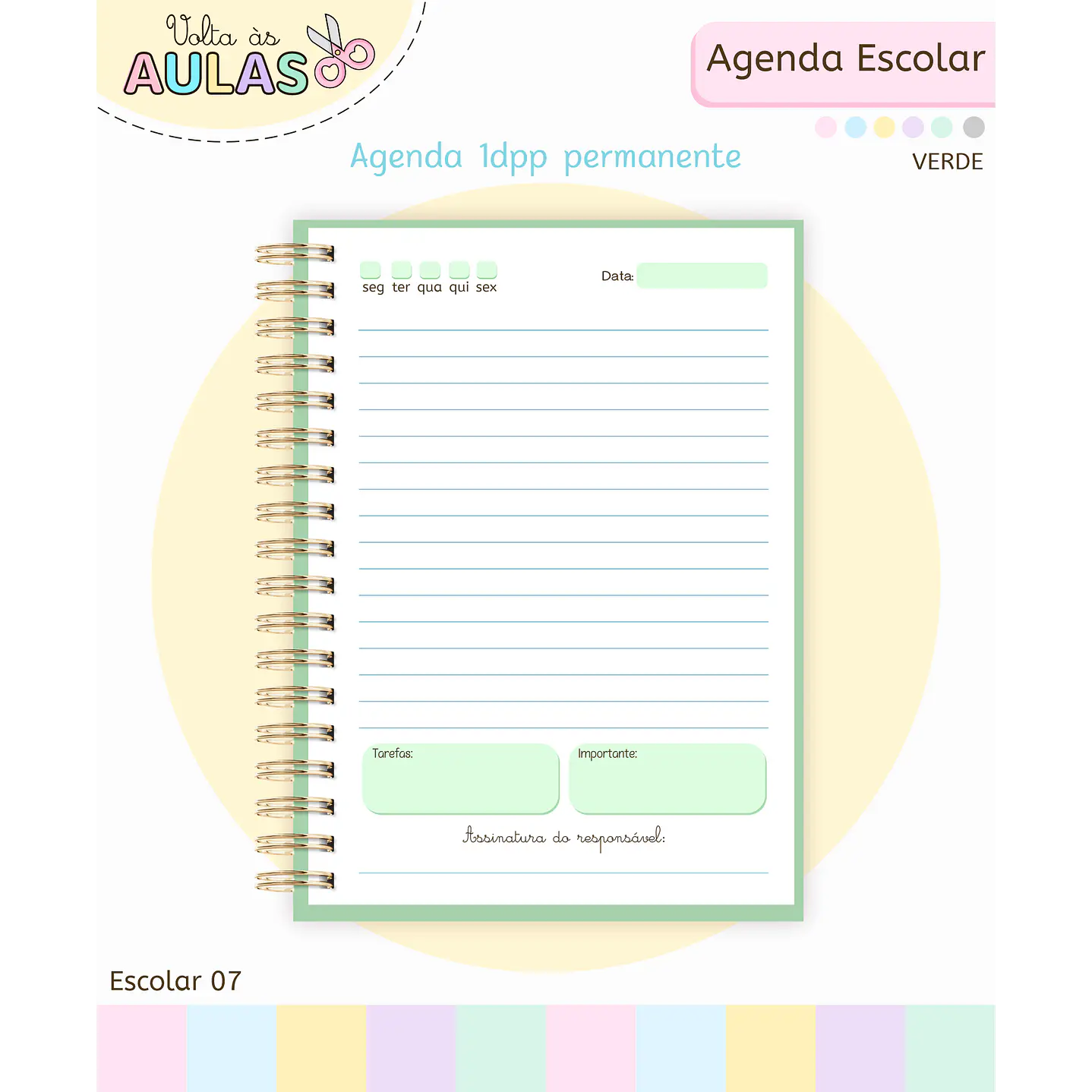 Pack Miolos de Agenda 2026 Datada e Permanente 10