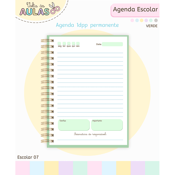 Pack Miolos de Agenda 2026 Datada e Permanente 10