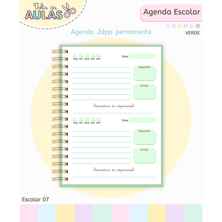 Pack Miolos de Agenda 2026 Datada e Permanente 11