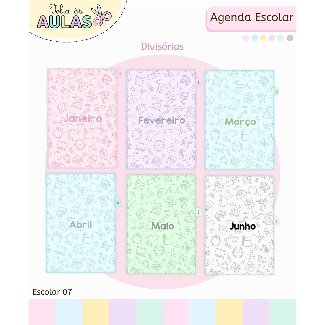 Pack Miolos de Agenda 2026 Datada e Permanente 14