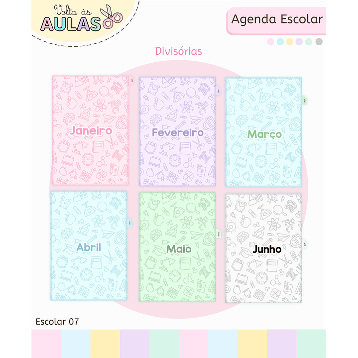 Pack Miolos de Agenda 2026 Datada e Permanente 14