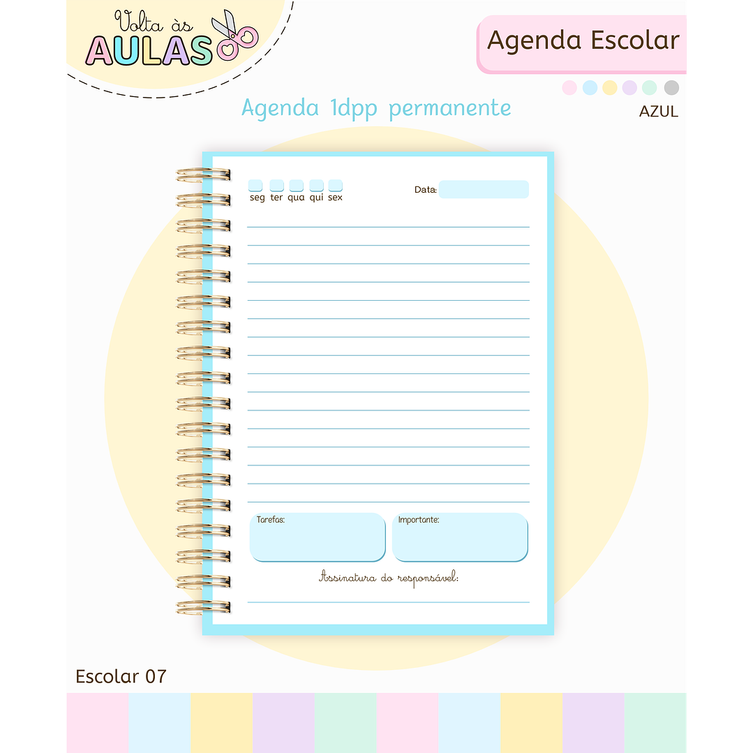 Pack Miolos de Agenda 2026 Datada e Permanente 16