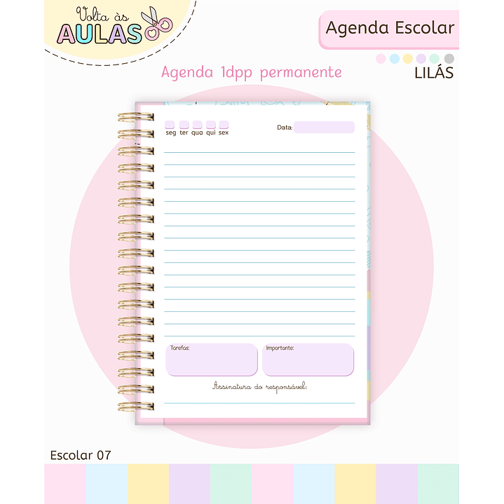 Pack Miolos de Agenda 2026 Datada e Permanente 18