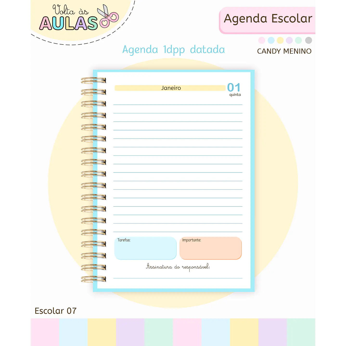 Pack Miolos de Agenda 2026 Datada e Permanente 21