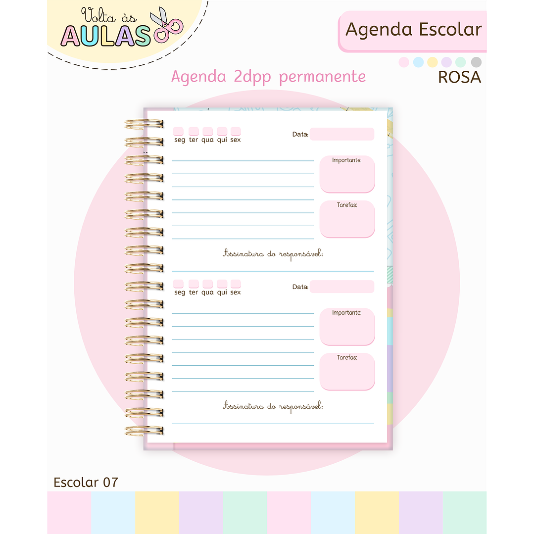 Pack Miolos de Agenda 2026 Datada e Permanente 22