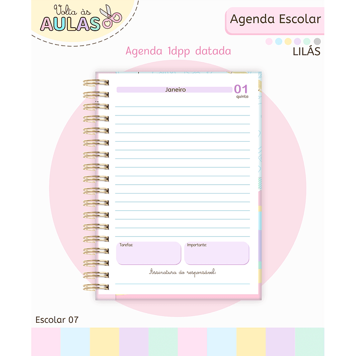 Pack Miolos de Agenda 2026 Datada e Permanente 3