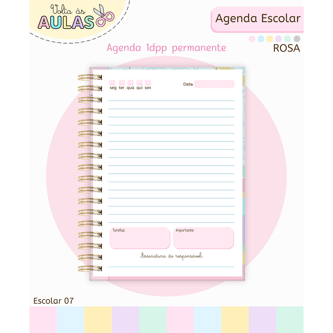 Pack Miolos de Agenda 2026 Datada e Permanente 25