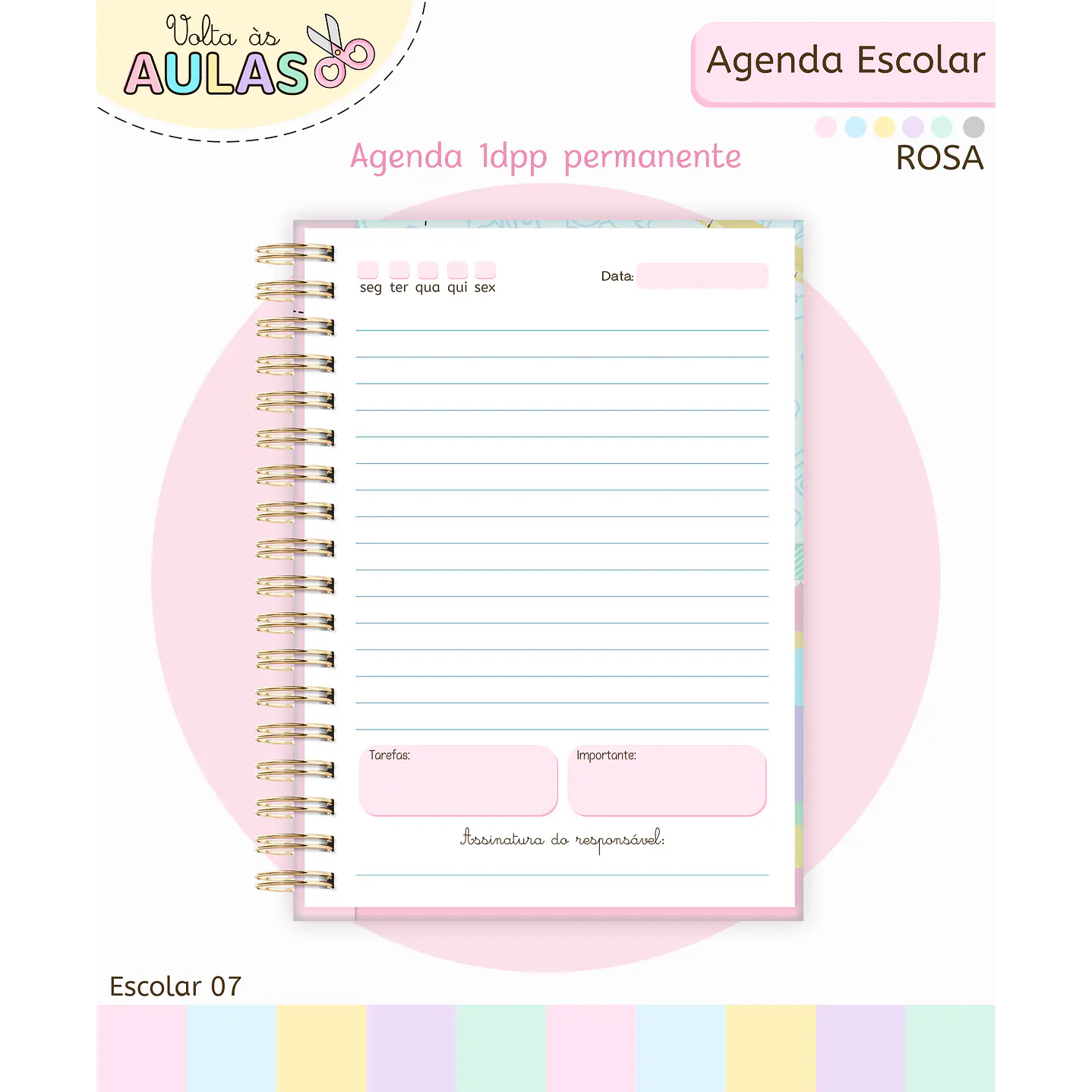 Pack Miolos de Agenda 2026 Datada e Permanente 25
