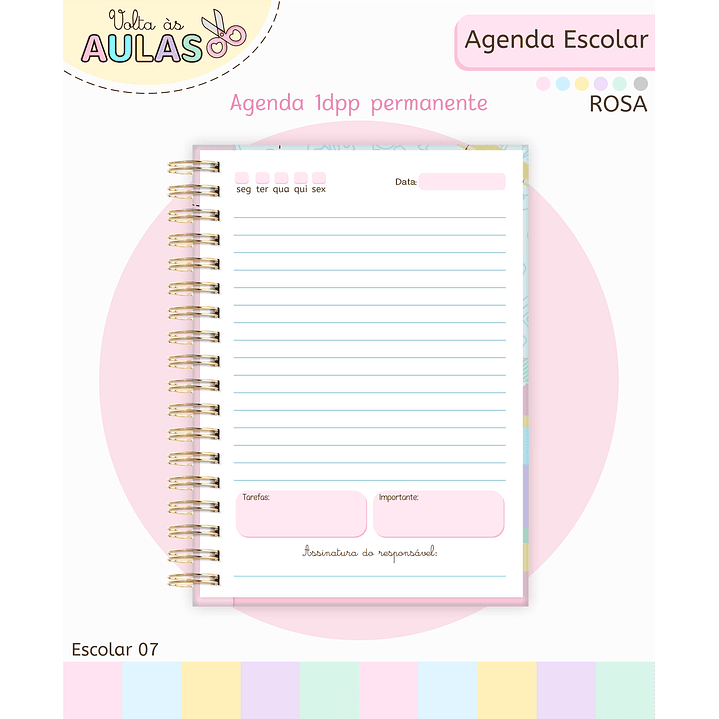 Pack Miolos de Agenda 2026 Datada e Permanente 25