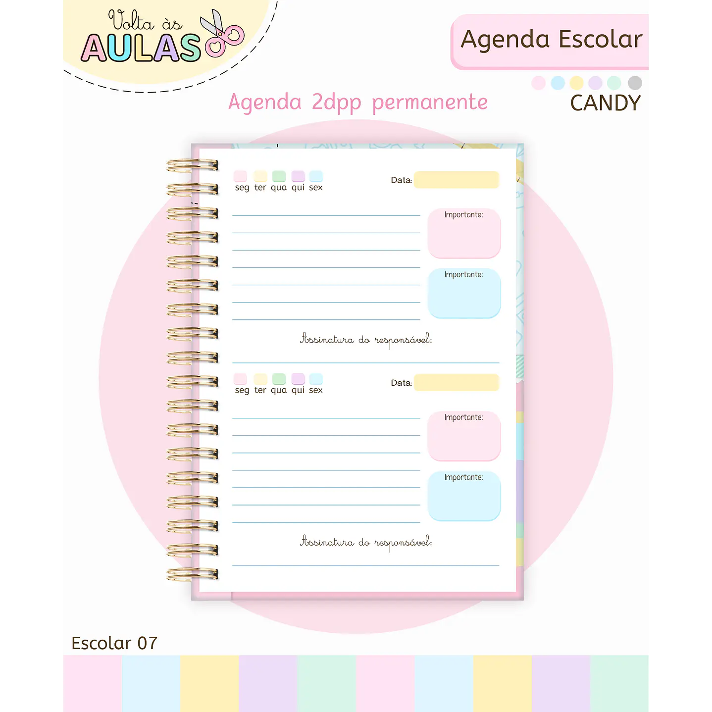 Pack Miolos de Agenda 2026 Datada e Permanente 28