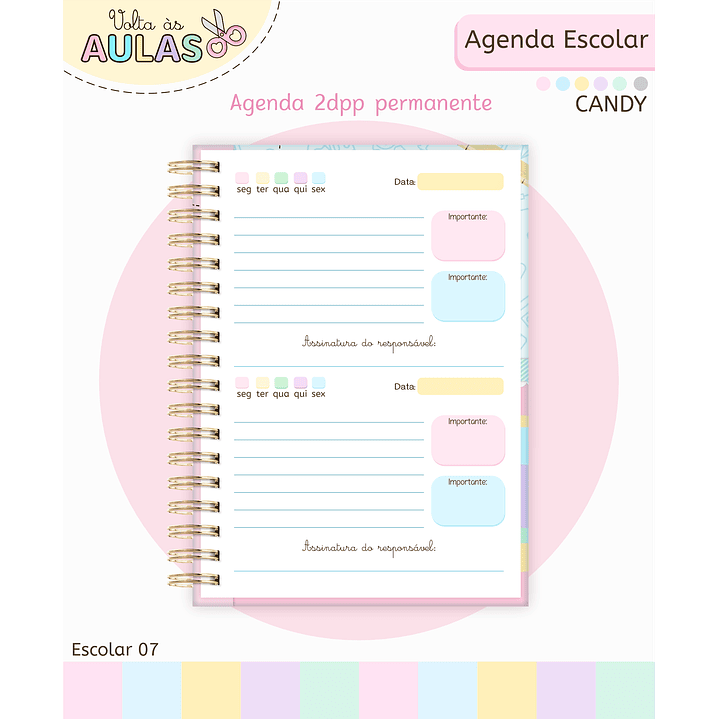 Pack Miolos de Agenda 2026 Datada e Permanente 28