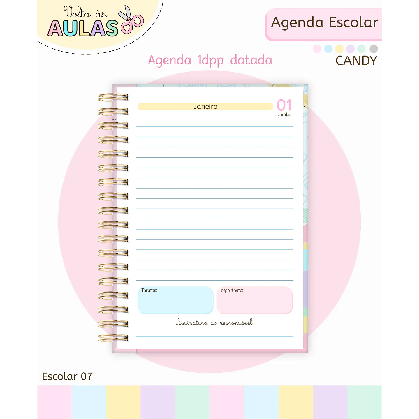 Pack Miolos de Agenda 2026 Datada e Permanente 31