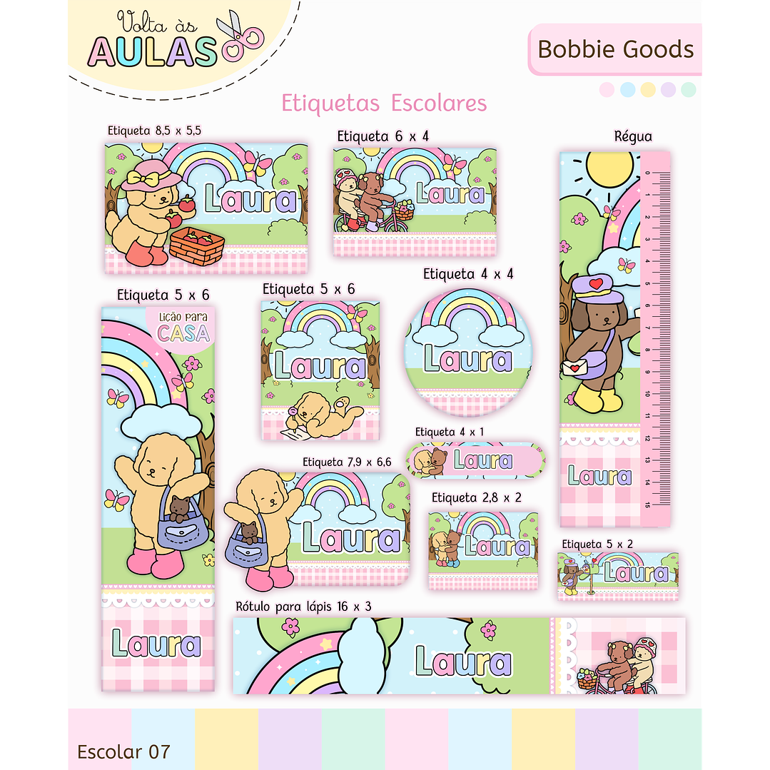 Encadernação Bobbie Goods - Volta às Aulas Completo 2