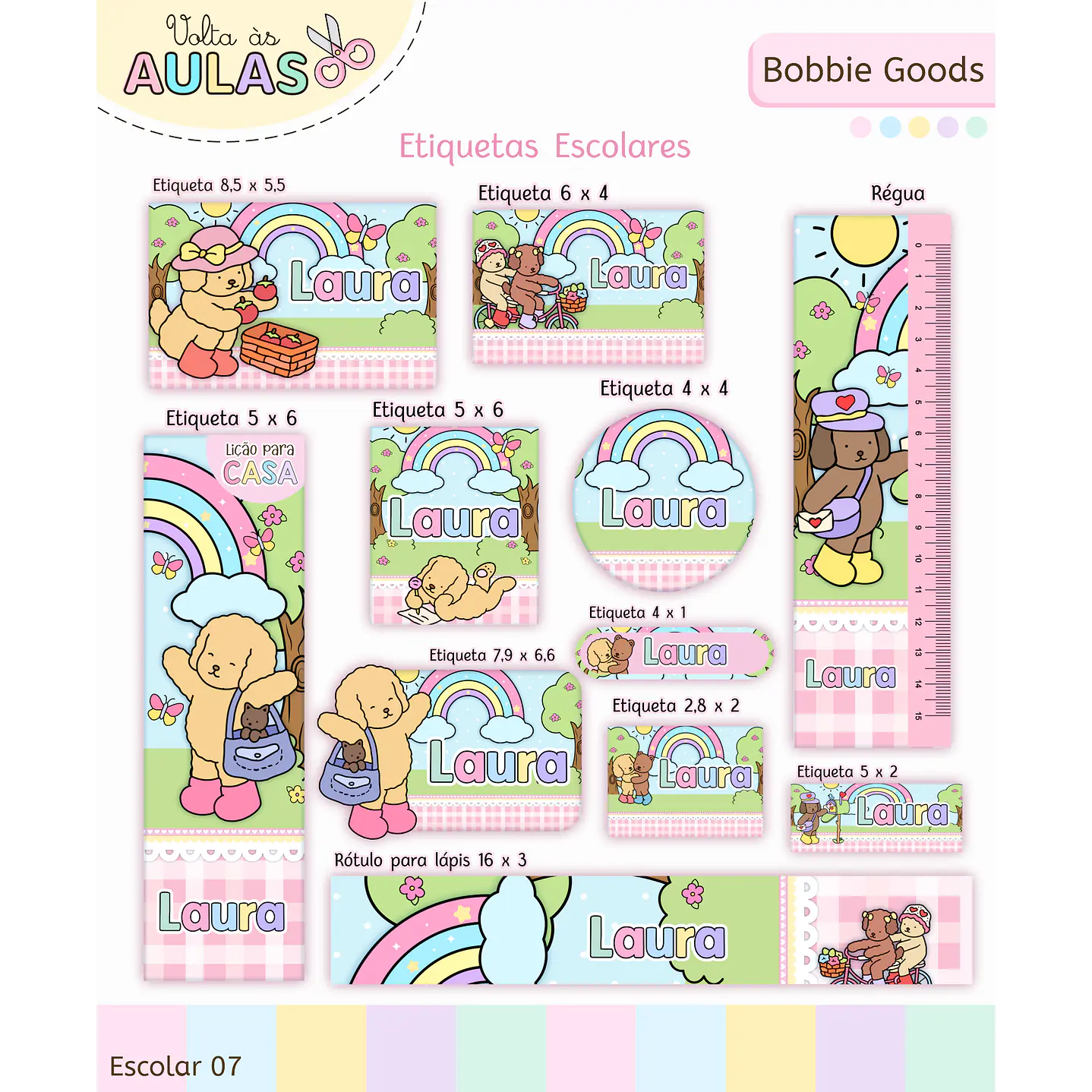 Encadernação Bobbie Goods - Volta às Aulas Completo 2
