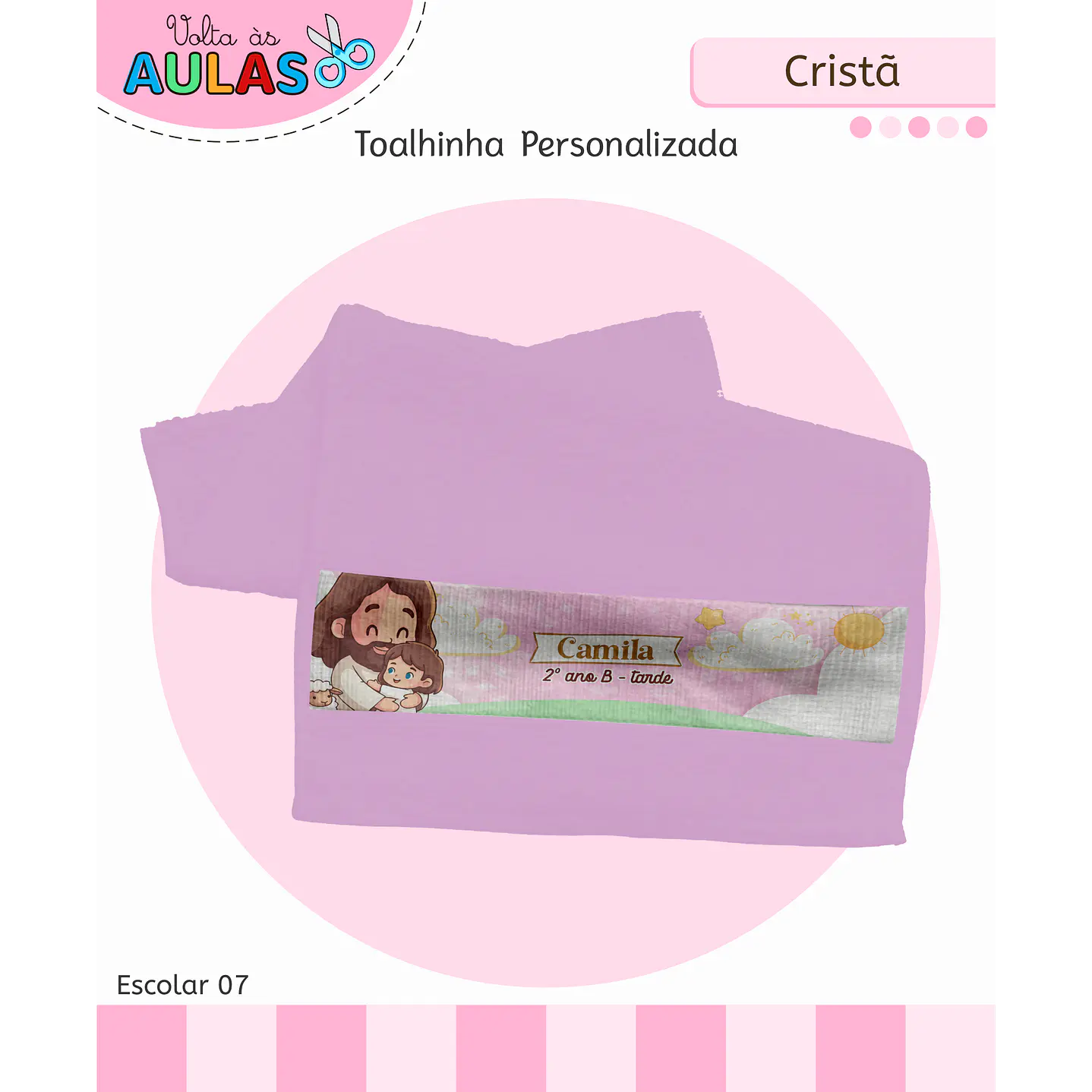 Encadernação Cristã Menina - Volta às Aulas Completo 6