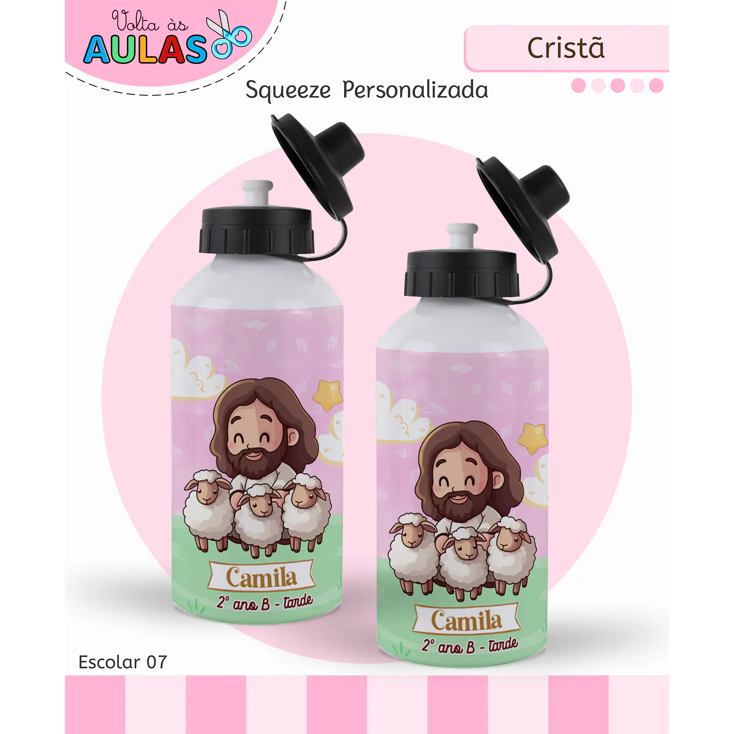 Encadernação Cristã Menina - Volta às Aulas Completo 9
