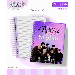 Kit Digital Encadernação Stray Kids - Volta às Aulas 