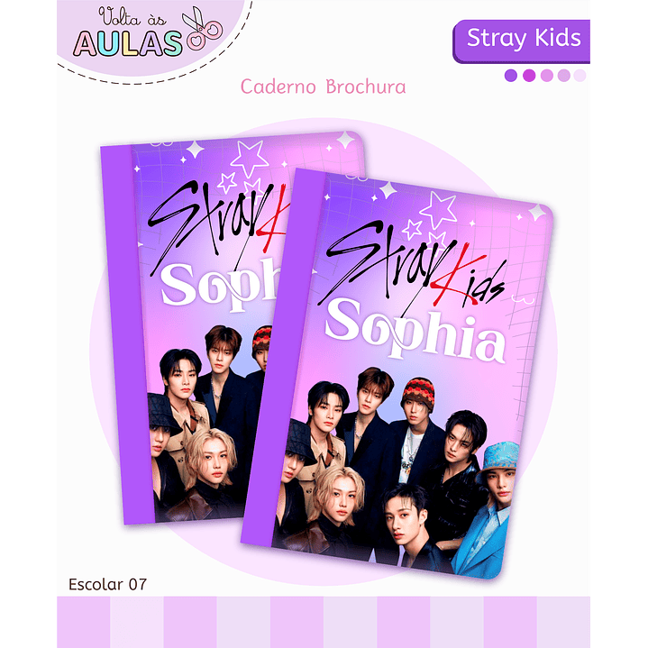 Kit Digital Encadernação Stray Kids - Volta às Aulas  8