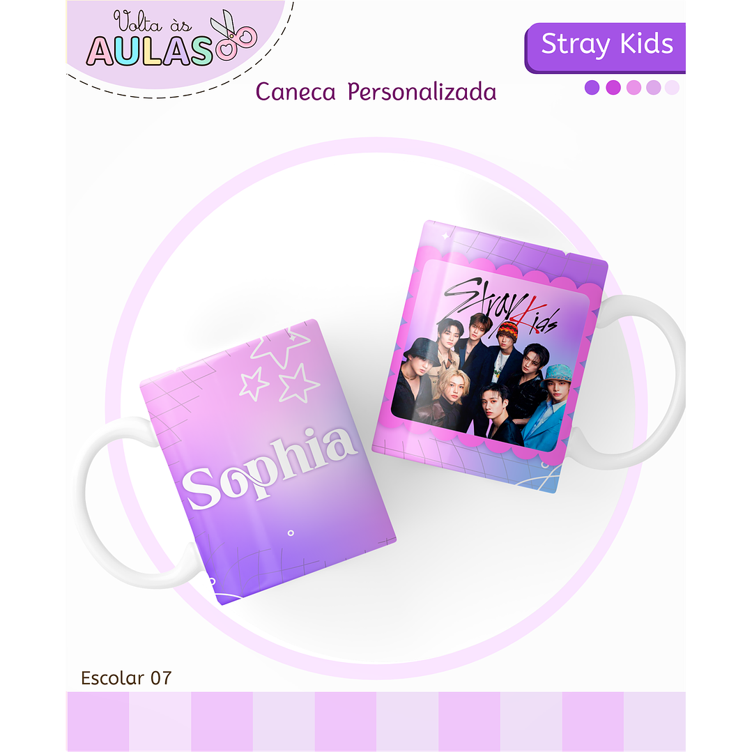 Kit Digital Encadernação Stray Kids - Volta às Aulas  10