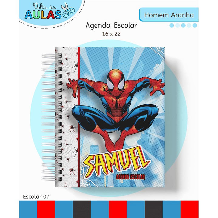 Kit Digital Encadernação Homem-Aranha - Volta às Aulas 7
