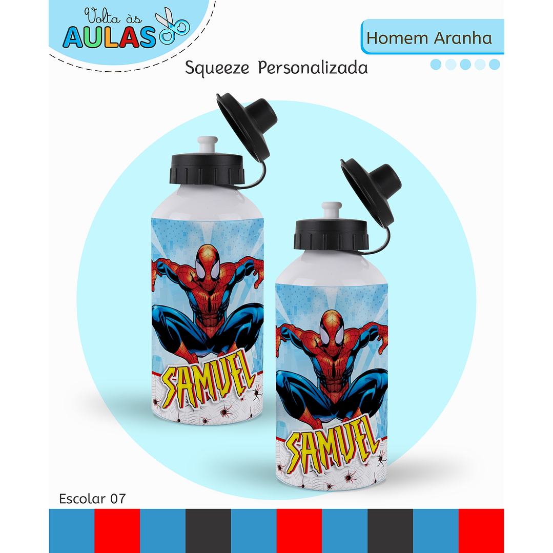 Kit Digital Encadernação Homem-Aranha - Volta às Aulas 11