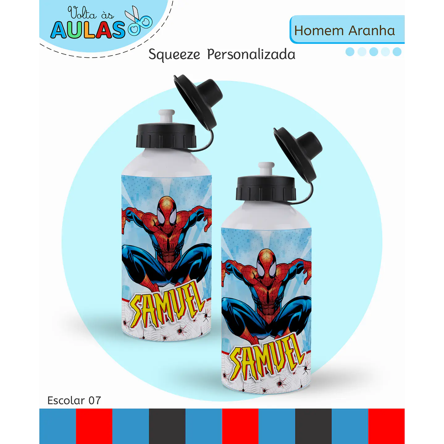 Kit Digital Encadernação Homem-Aranha - Volta às Aulas 11